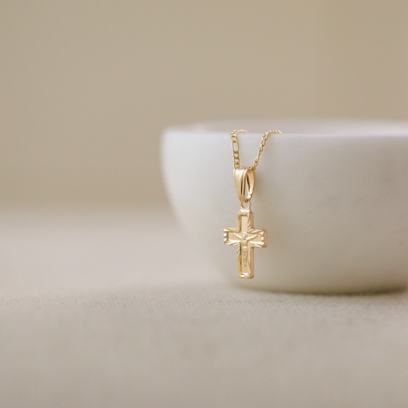 Crucifix Necklace | 18k Gold Filled - Picture 8 of 10